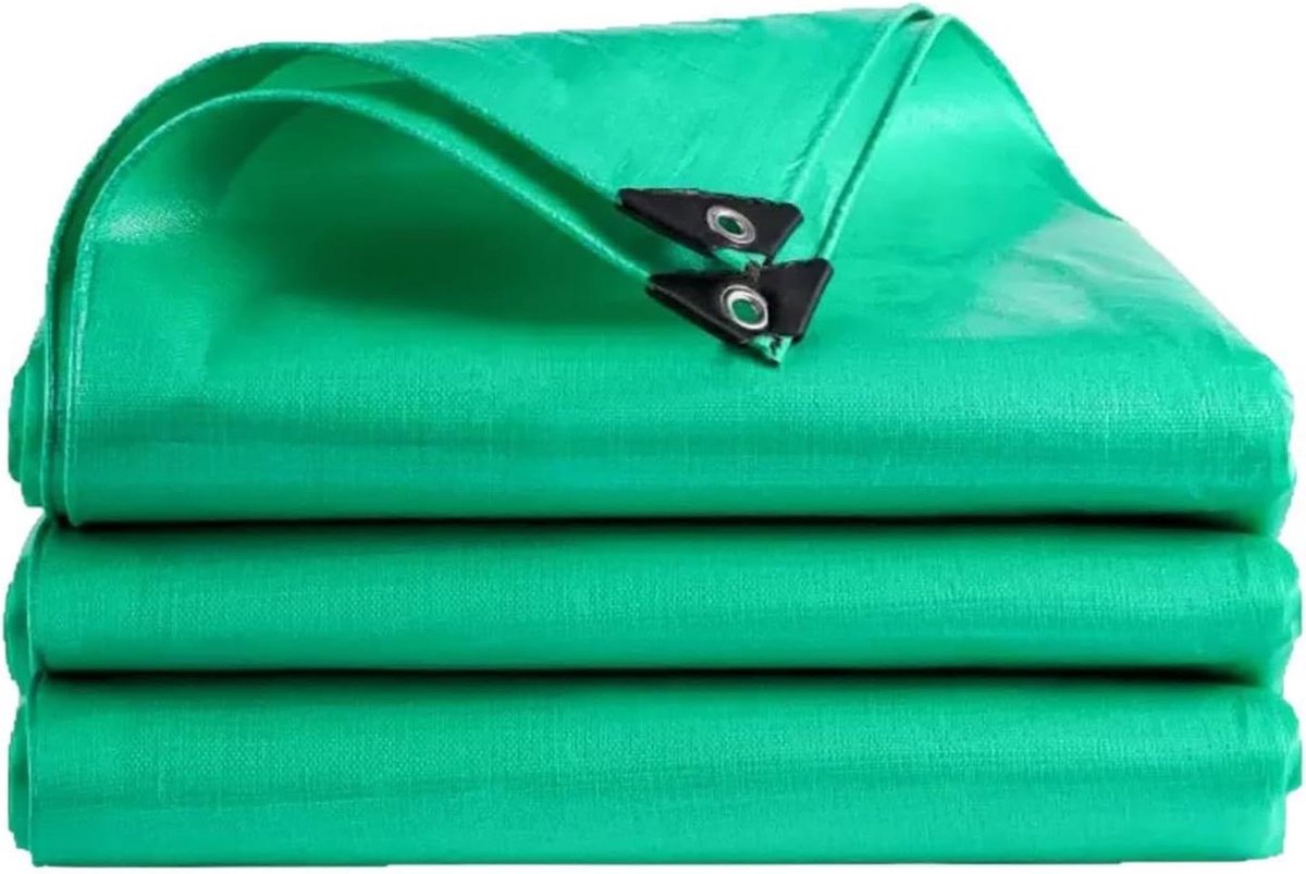 Waterdicht Afdekzeil - Beschermhoes Zeil - Goederen Afdekken - Versterkte Randen - 230 x 380 cm - Groen