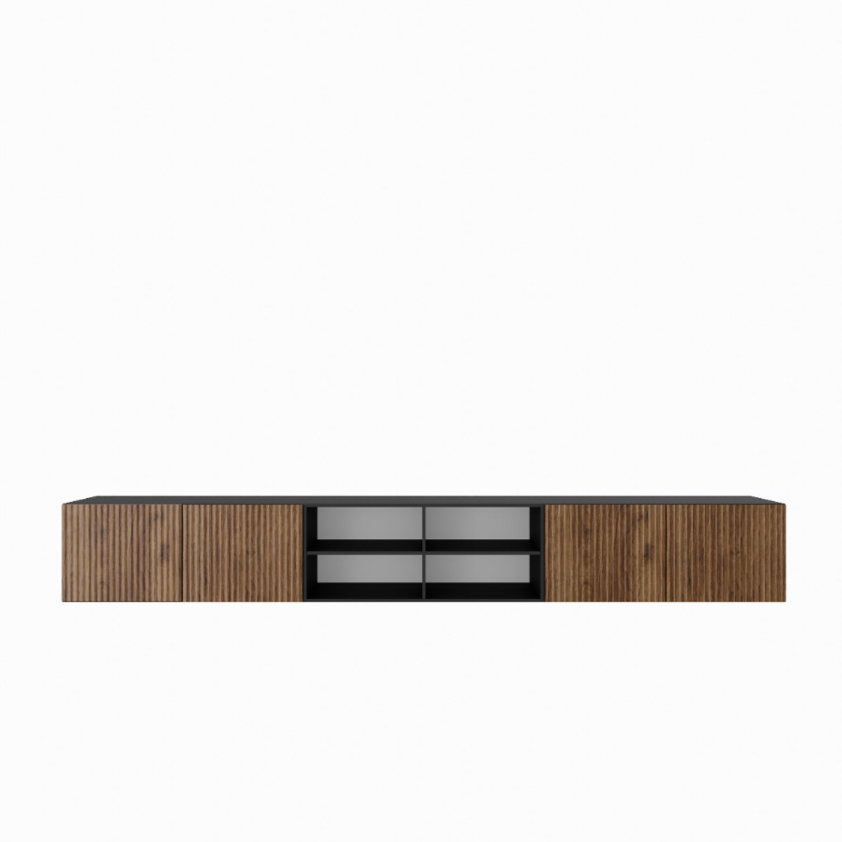 TV-kast Noe IV 300 (3x100) cm (zwart + catania)
