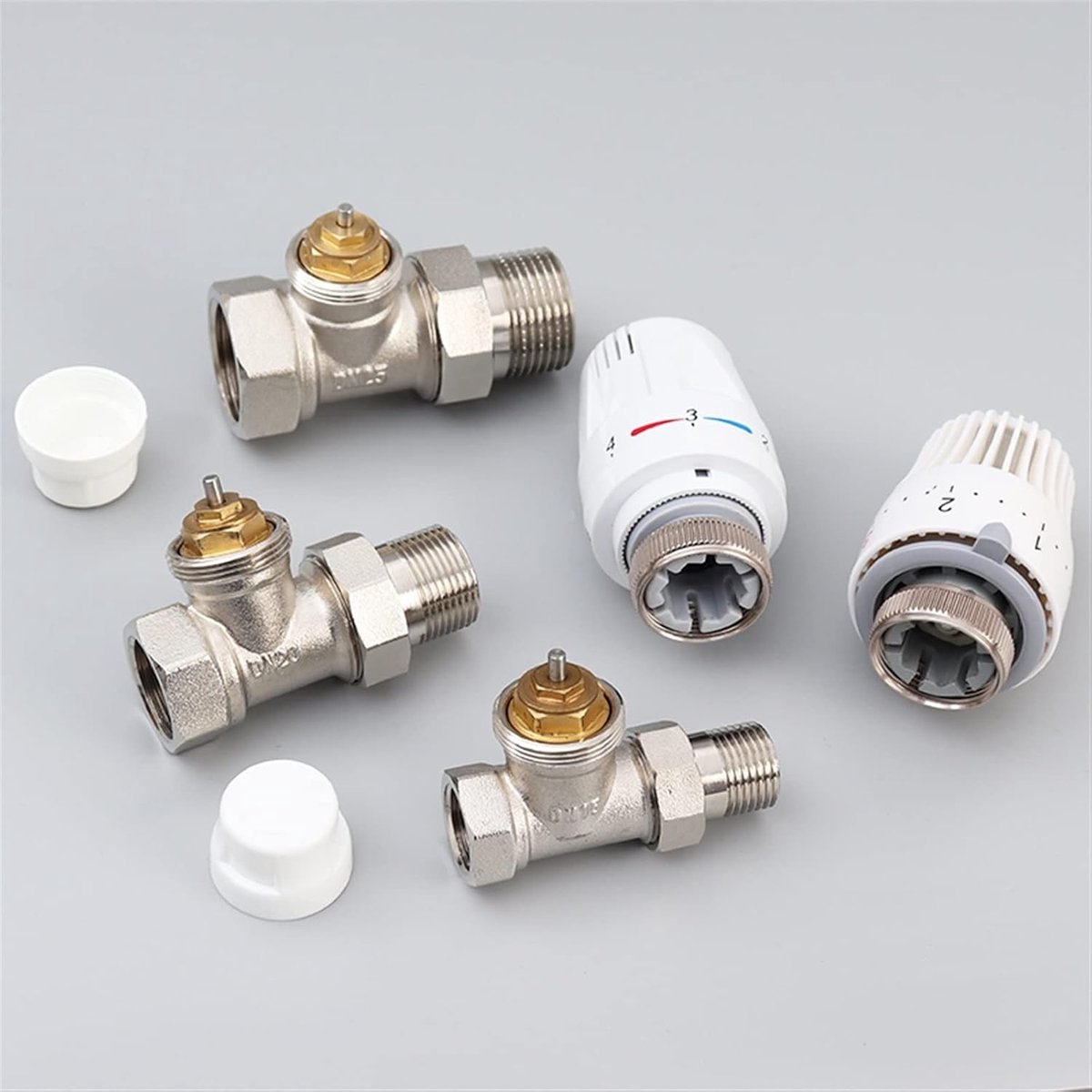 Thermostatische radiatorkraan - Slimme temperatuurregeling - Verwarming optimaliseren - Universele compatibiliteit - DN25 - One Color