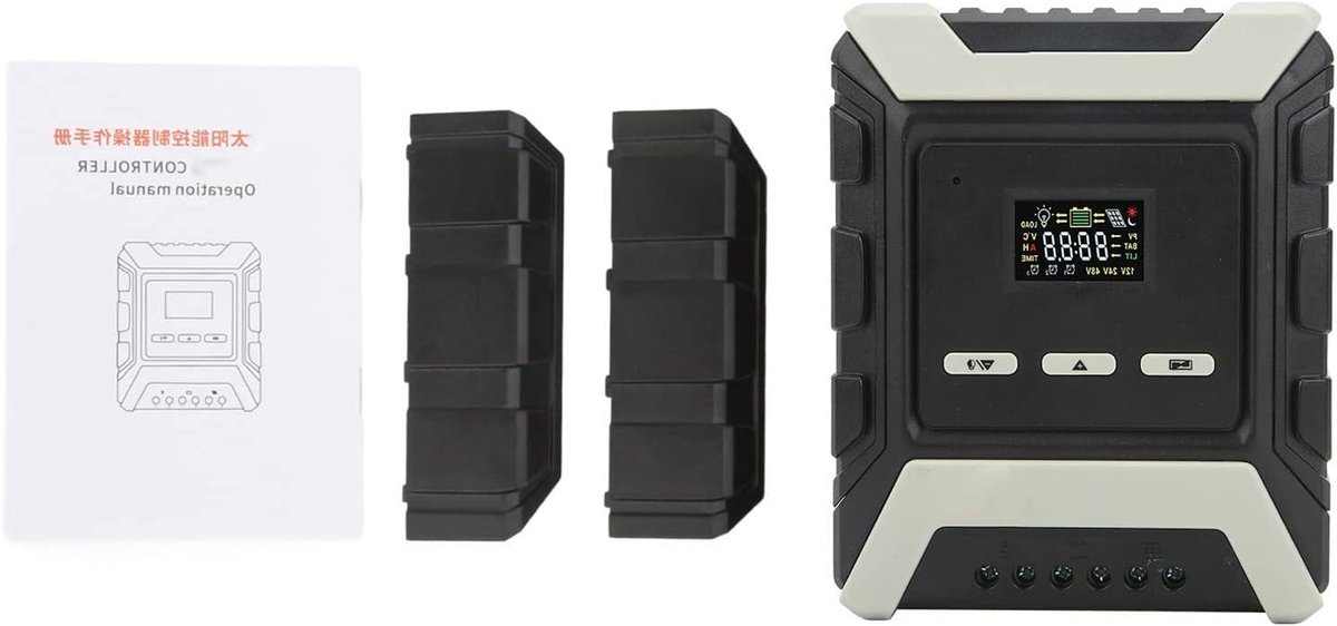 Solar Laadregelaar - PV Regulator - Energie Beheer - MPPT Technologie - 12V 24V 48V - Zwart