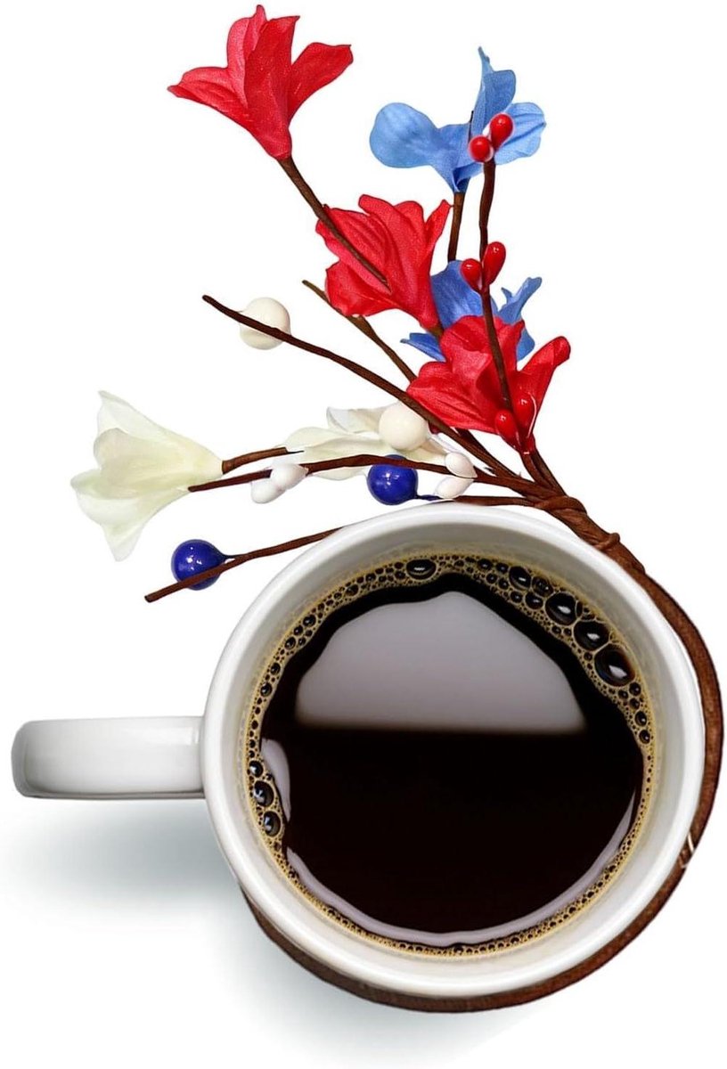 Servetringen met bloemen - Tafeldecoratie ringen - Tafel verfraaien - Herbruikbaar materiaal - Hoogte 15 cm - Rood blauw wit