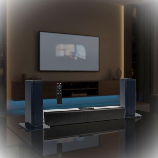 TV Sound Speaker - Soundbar Luidspreker - Home Theater - Afneembaar 3-in-1 Ontwerp - 100W - Zwart — afbeelding 3