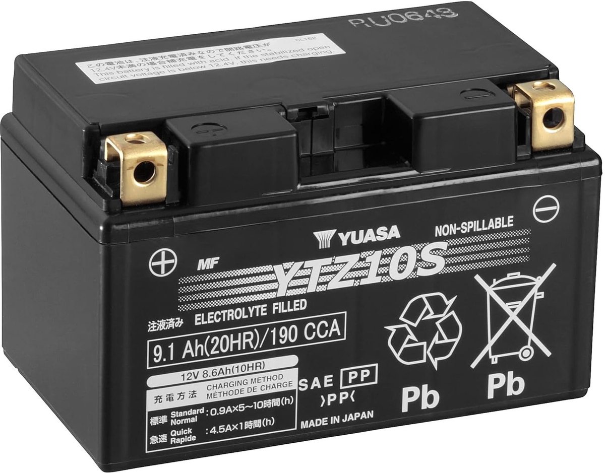 Batterij YTZ10S gesloten Type Zuur Onderhoudsvrij