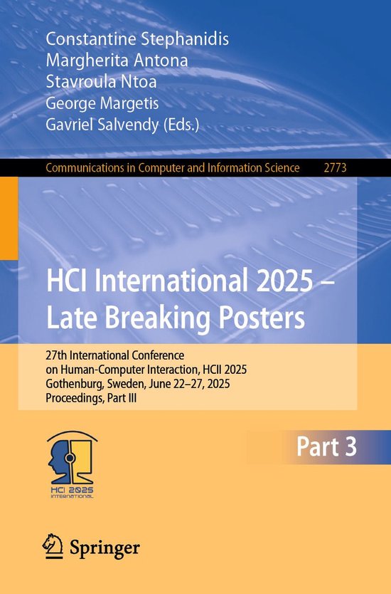 Springer Nature Proceedings Computer Science 3 - HCI Interna ... - cover