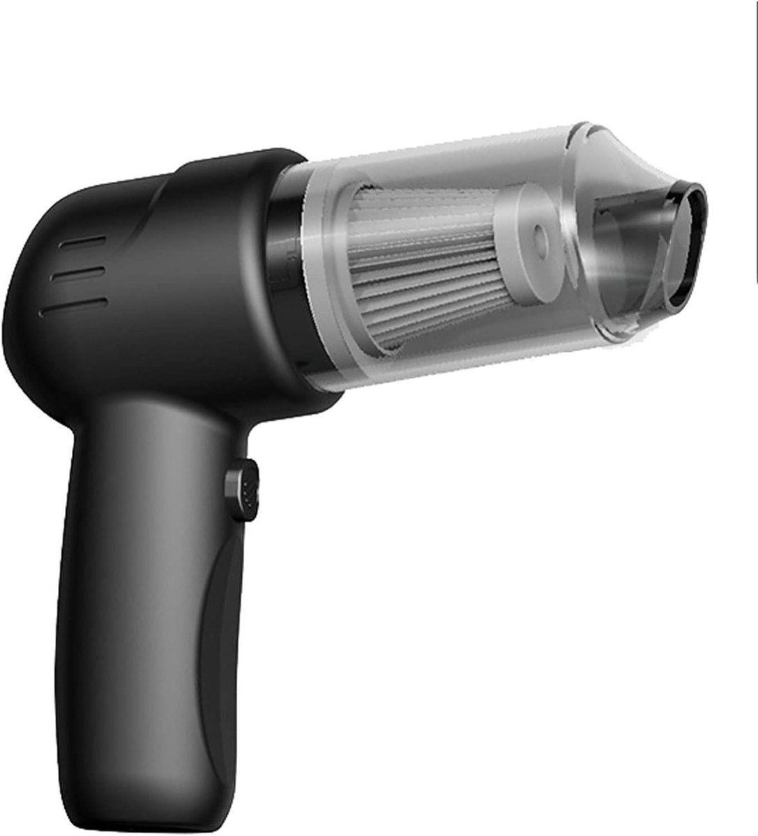Handstofzuiger - Draadloze stofzuiger - Auto en thuis - Ingebouwde filtering - 05 L - Zwart
