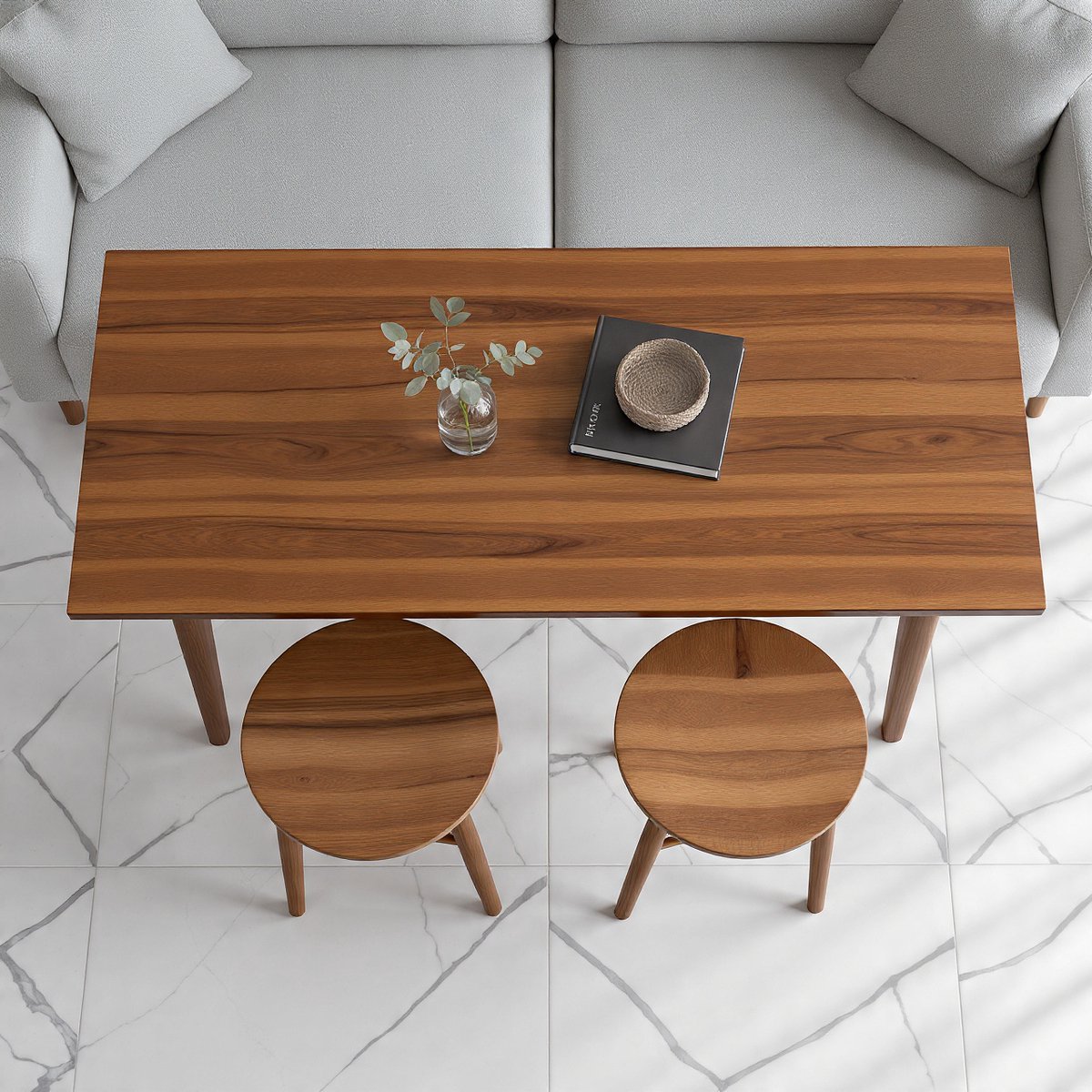 Bartafel 40 x 40 x 75 cm – Mobili Bella Verona – Industrieel Massief Houten Bartafel – Hoge Eettafel – Keukentafel – Statafel – Smalle Bartafel – Rechthoekige Bar Tafel voor Keuken, Balkon, Woonkamer en Eetkamer – Massief Hout