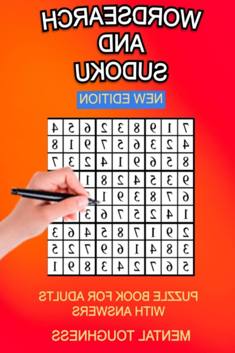 Puzzelboek Volwassenen - Woordzoeker Sudoku - Mentale Training - Variabele Moeilijkheid - 98 Pagina's - Mat Zwart
