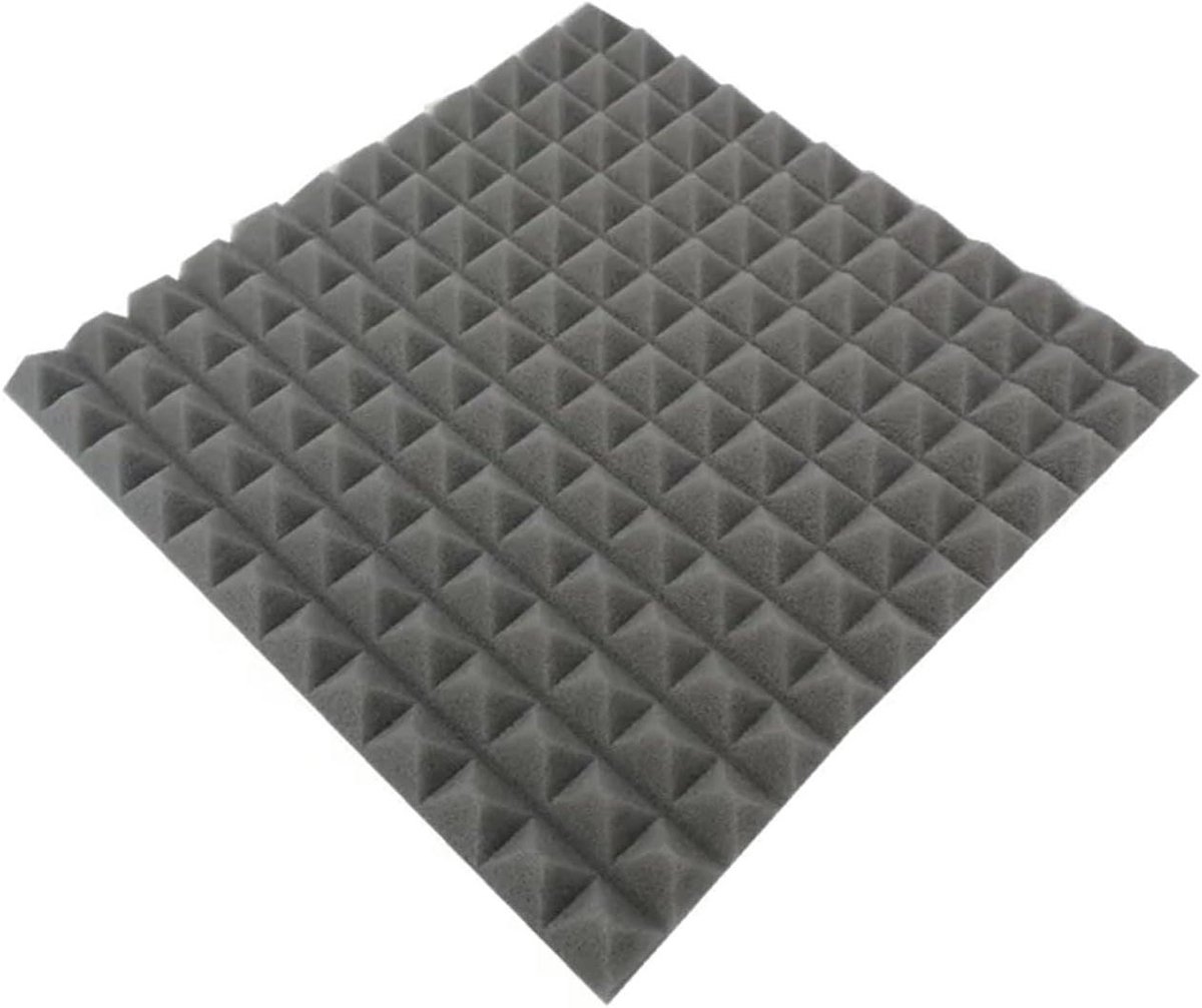 Studio akoestisch schuim geluidsisolatie spons piramide geluidsisolatie hoge dichtheid geluidsdichte panelen voor auto, studio, huis (RAY, normale dichtheid, 48 stuks)