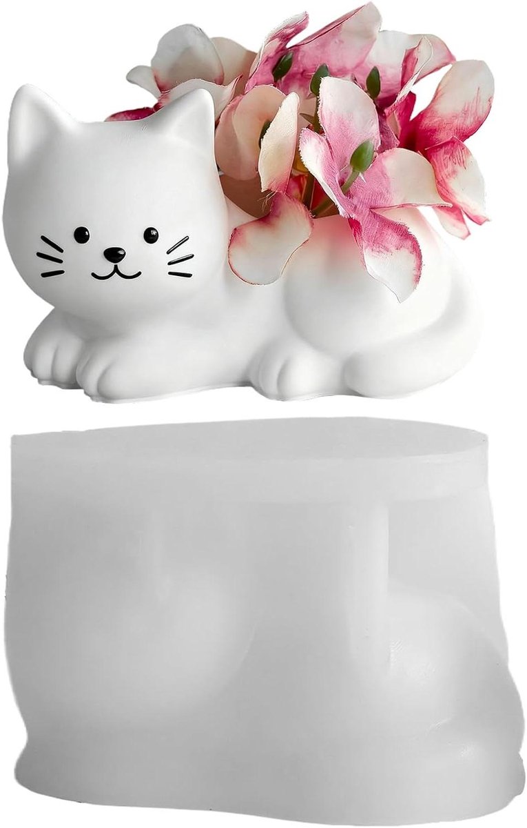 Betonnen Mallen - Gietvormen Dier - Decoratie Maken - Katten Design - 97 x 85 cm - Grijs