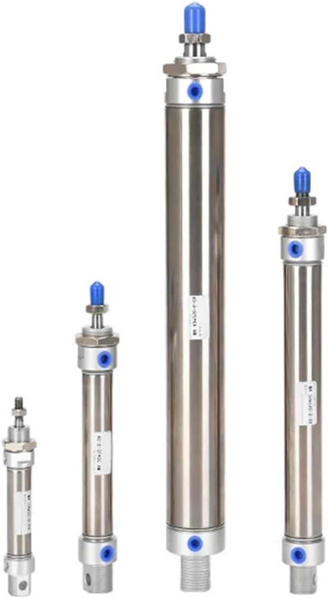 1 stuk MA16 20 25 32 40 pneumatische cilinder 25 50 100 125 150 200 300 400 500 mm hub van roestvrij staal mini-banden met dubbel effect (50 mm stroboscoop, 16 mm boren)