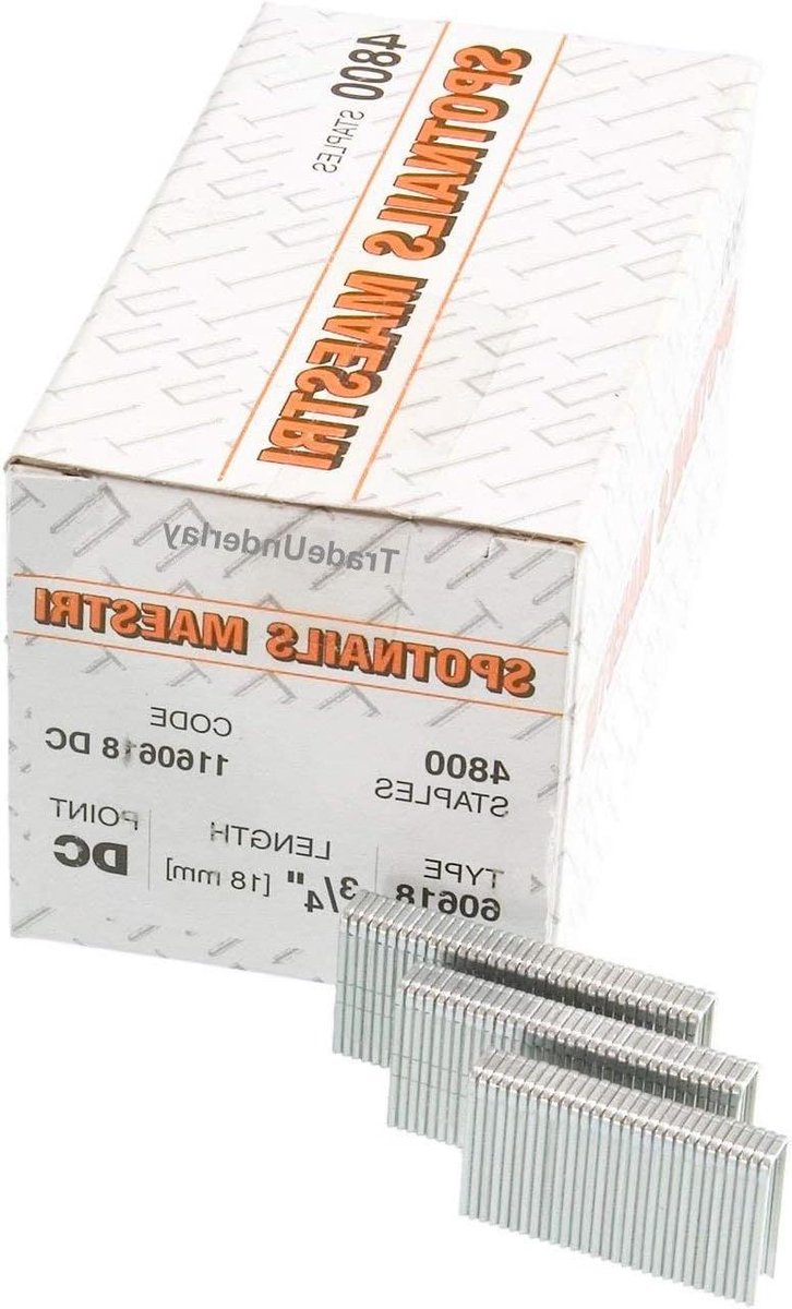 Vloer nietjes - Nietspijkers Tapijt - Vloeren Bevestigen - Duikpunten - 18 mm - Zilver