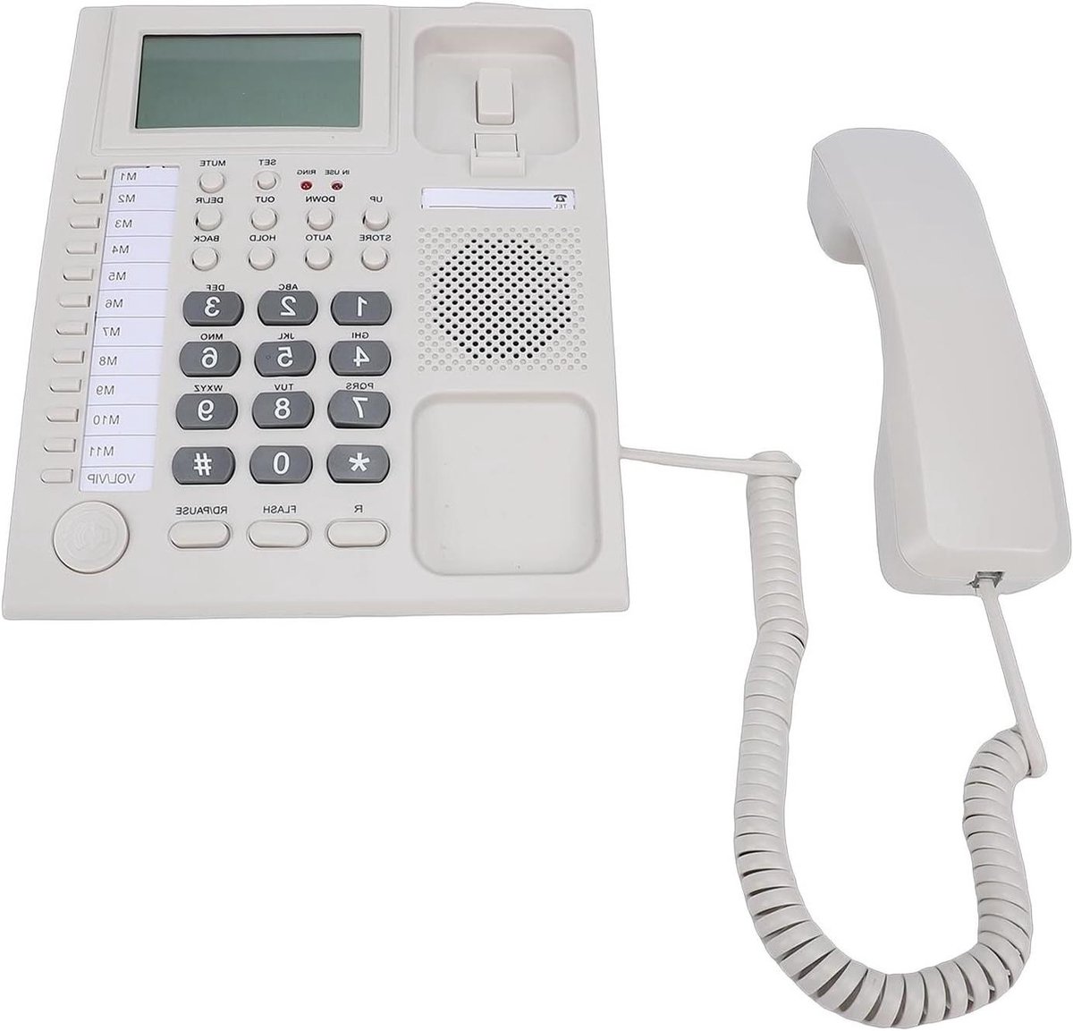 Vaste Telefoon - Sleuteltelefoon Thuis - Thuiskantoor Communicatie - Nummerherkenning met Zwarte Lijst - 24 x 24 x 8 cm