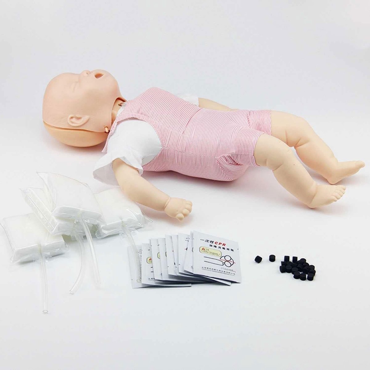 Eerstehulpmodel Baby - Reanimatiepop Baby - EHBO Training - Simuleert Luchtweg - 55 cm - Multicolor — cadeau in Cadeau-ideeën - foto 3