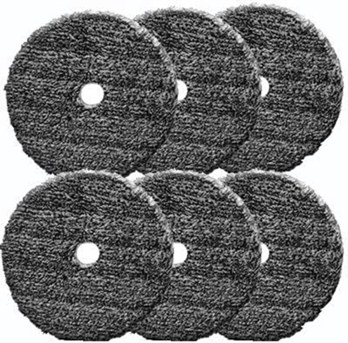 Microvezel Poetsblokken - Polijstpads - Verfcorrectie - Alles-in-één Pad - 6 stuks - Zwart/Wit