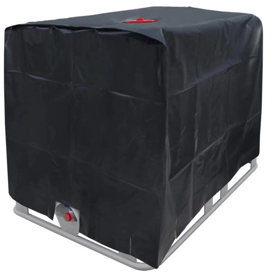 waterdichte beschermhoes - 120 x 100 x 116 cm - emmerhoes - Waterdichte Barbecue beschermhoes - zonbeschermingshoes - waterdicht - stofdicht en warmte-isolerend - containerhoezen - zwart