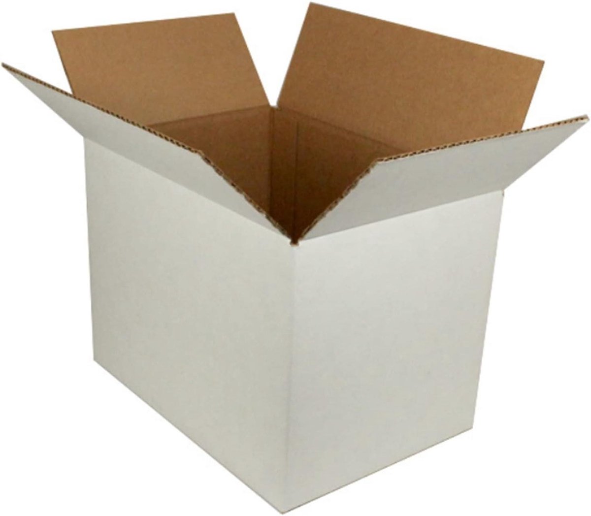 Verhuisdozen - Verzenddozen Karton - Veilig Verpakken - Dubbelwandig Golfkarton - 60 x 40 x 30 cm - Wit