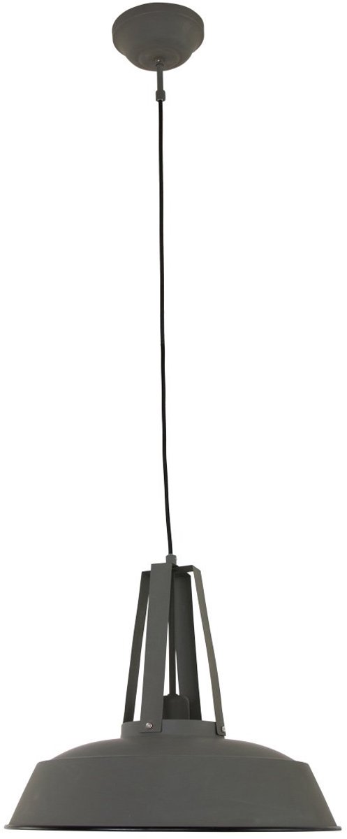Lightning - donald hanglamp 1-l. Metaal 43cm - grijs