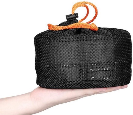 Camping Kookset voor 2-3 Personen – Lichtgewicht Opvouwbare Pannenset met Steelpan, Koekenpan en Theepot, Compact Outdoor Kookgerei voor Kamperen, Picknick, Backpacken en Wandelvakanties — afbeelding 5