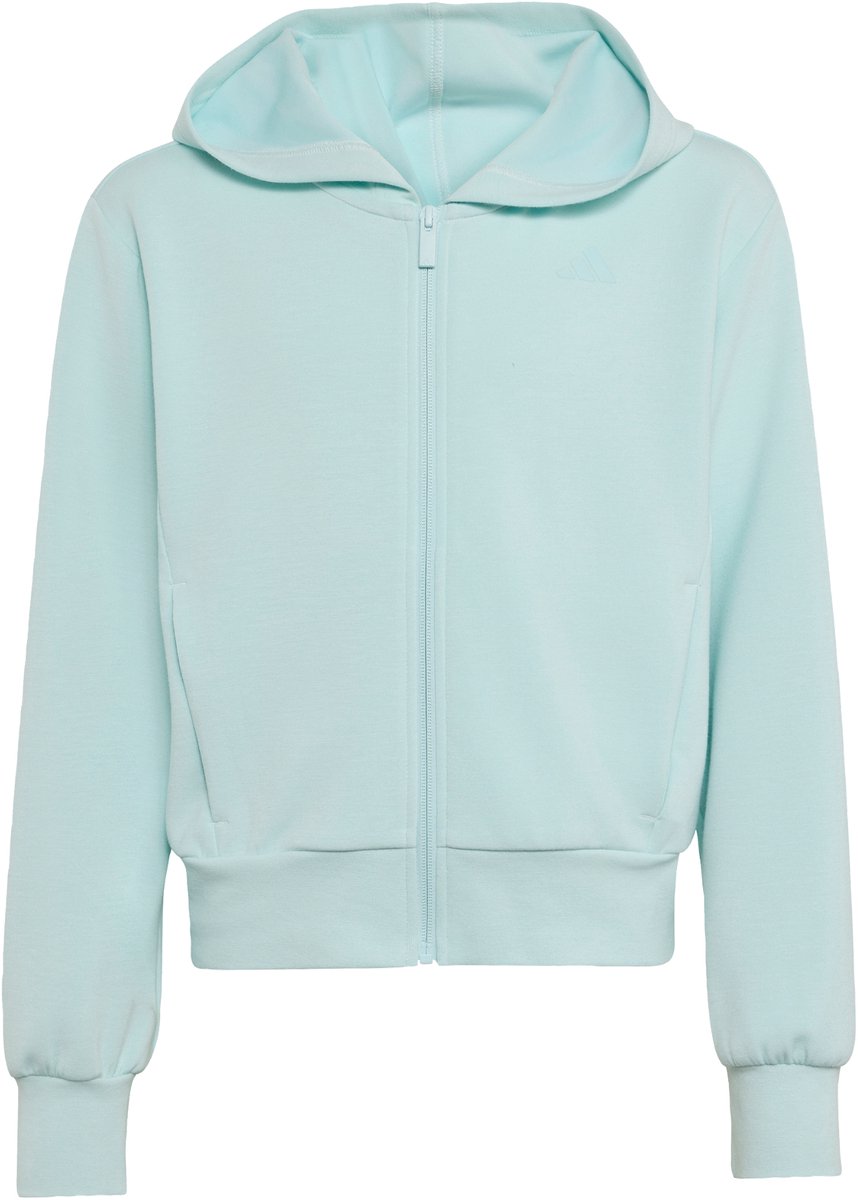 Adidas Sportswear Adidas Ritsjack Met Capuchon Meisjes Kinderen Turquoise