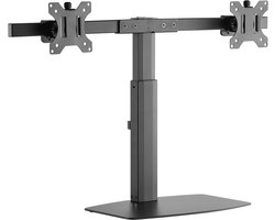 Monitorhouder Bureau – Dubbele Monitor Arm – Bureau Organisatie – Gasveer Verstelbaar – 17-34 Inch – Zwart