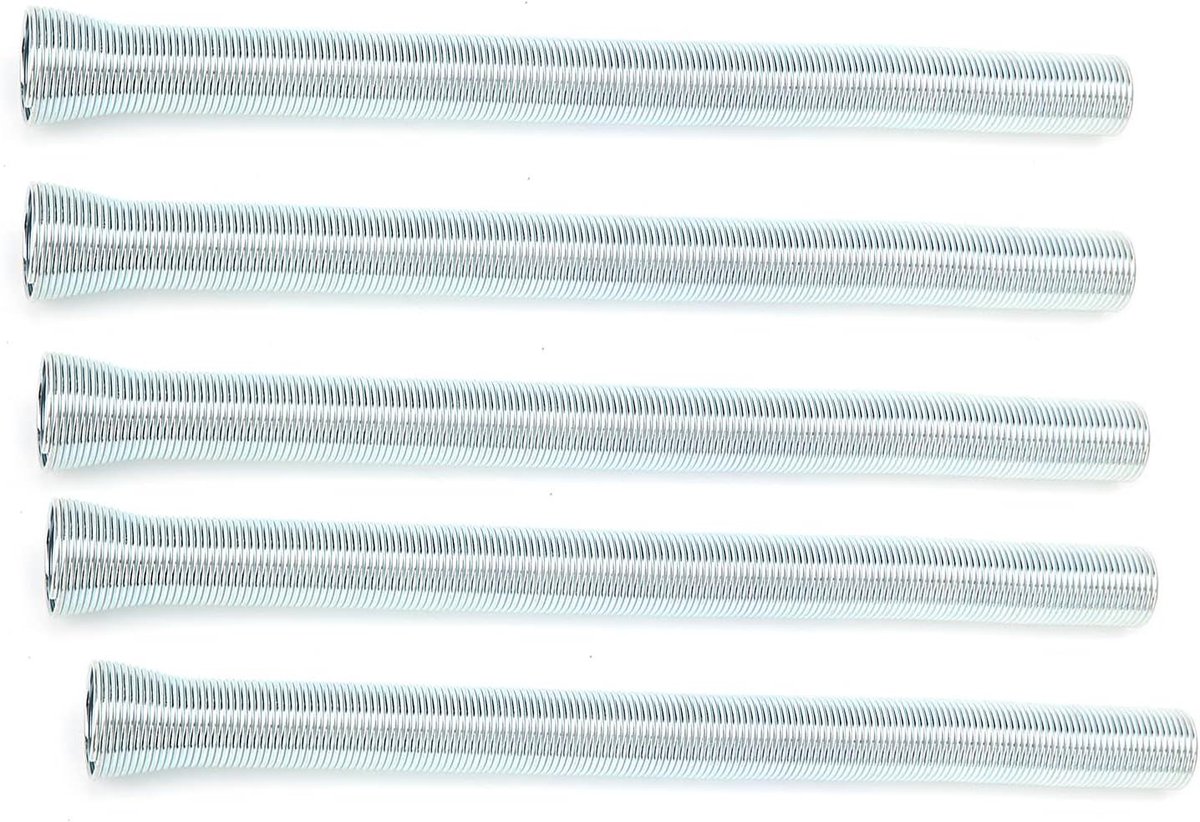 Buigveerset - Leidingbuiger veren - Buizen buigen - 5 maten set - 1/4 tot 5/8 inch - Zwart