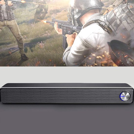 Soundbar 2.0 - Draadloze Luidspreker - Thuisbioscoop Geluid - Instelbare Bas - 52 Centimeter - Zwart — afbeelding 3