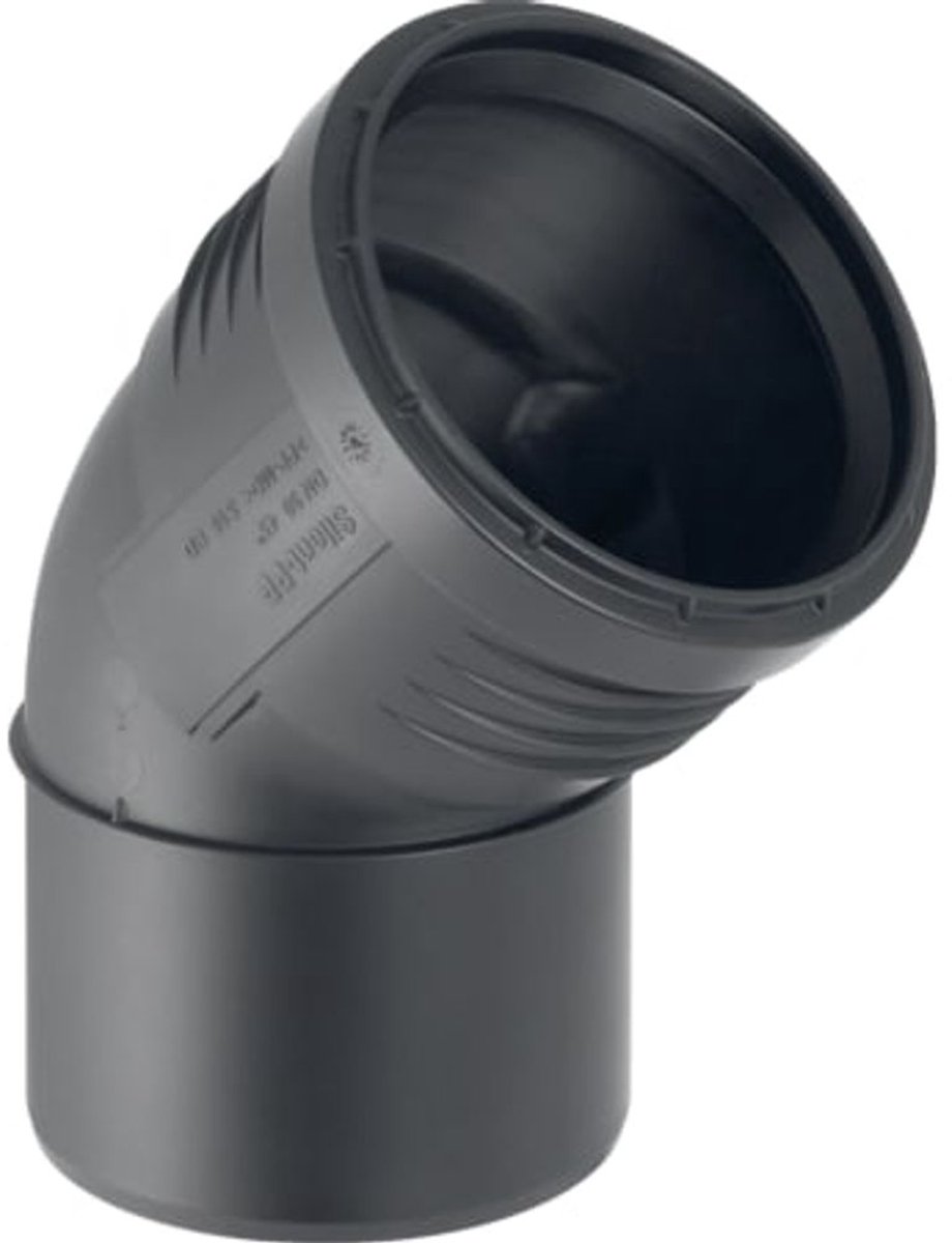 Geberit Silent-PP Bocht, DN 90, dø 90 mm, 390.421.14.1