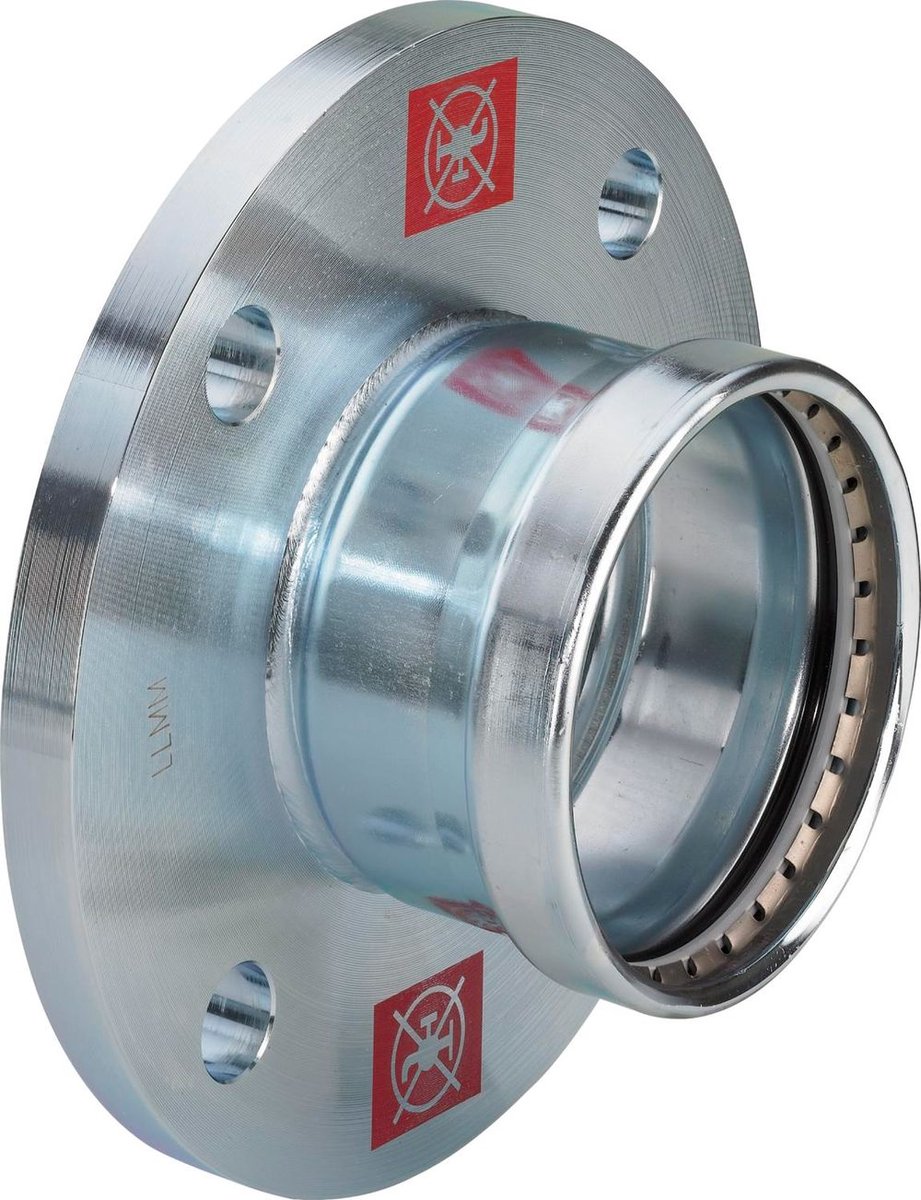 Viega Prestabo XL-flensovergang, DN 80, d 88,9mm, n 4 staal ongelegeerd, verzinkt Model 1159.1XL, 629915