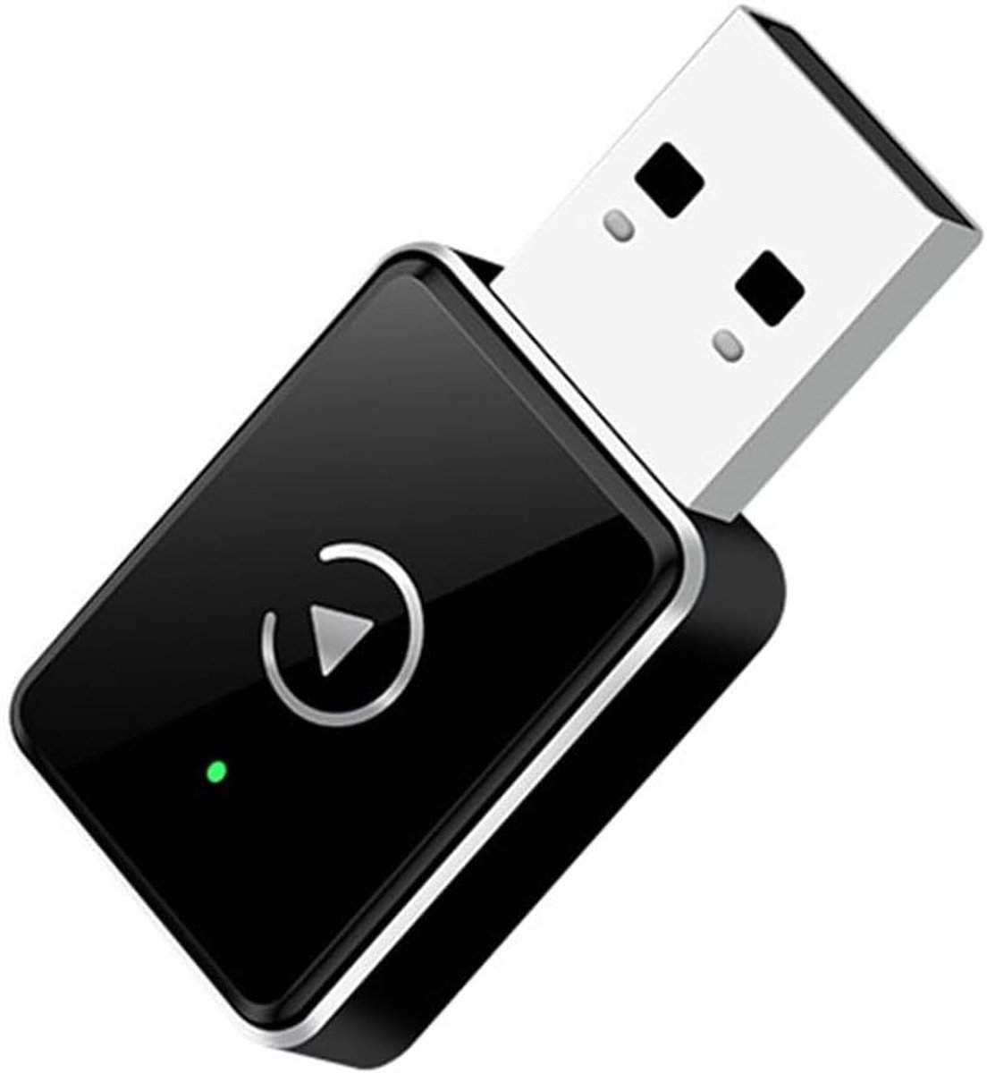 Auto Adapter - Draadloos CarPlay - Muziek Streamen - Bedraad naar Draadloos - Mini Formaat - Zwart