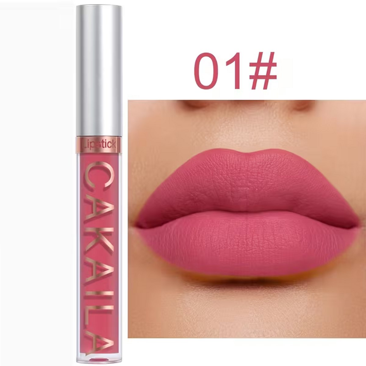 Matte Lippenstift Fel Roze – Waterproof Lipstick – Langhoudende Vloeibare Lippenstift – Transferproof Lip Glaze