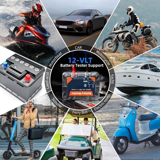 Auto Accu Monitor - Accu Controle - Voertuig Onderhoud - Bluetooth Connectie - 12V - Zoals Afgebeeld — afbeelding 3