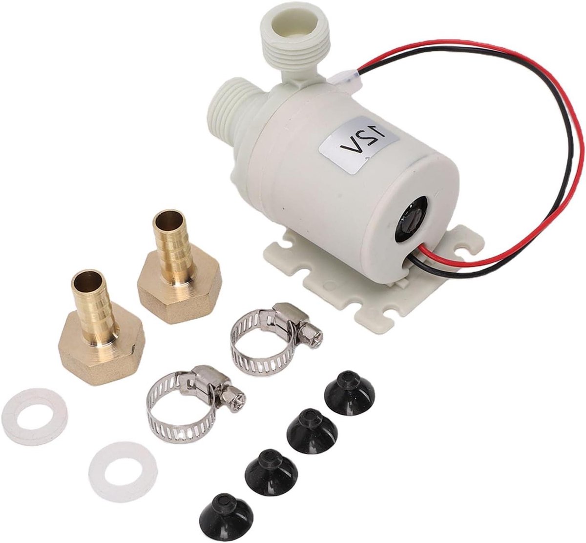 Circulatiepomp - Waterpomp - Water Ciculatie - Borstelloze Motor - 2.1 GPM - Zwart