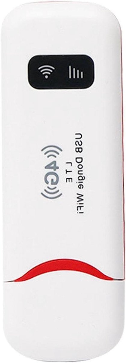 4G LTE USB Adapter - Draadloze Wifi Router - Internet Delen - Tot 10 Gebruikers - 150 Mbps - Wit