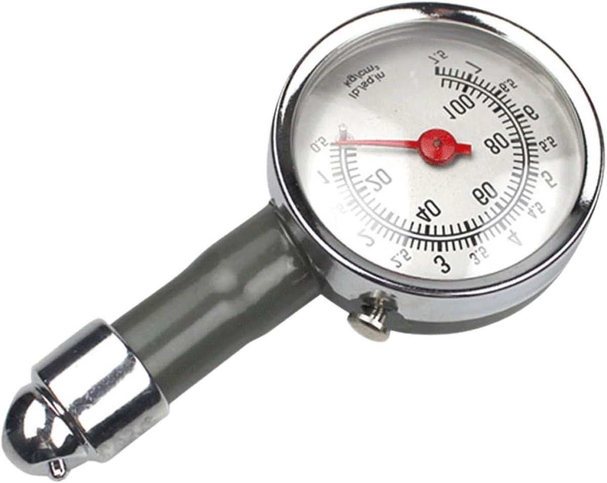 Bandenspanningsmeter - Luchtdrukmeter - Veiligheid Verkeer - Nauwkeurige Meting - 10 cm Lengte - Meerkleurig