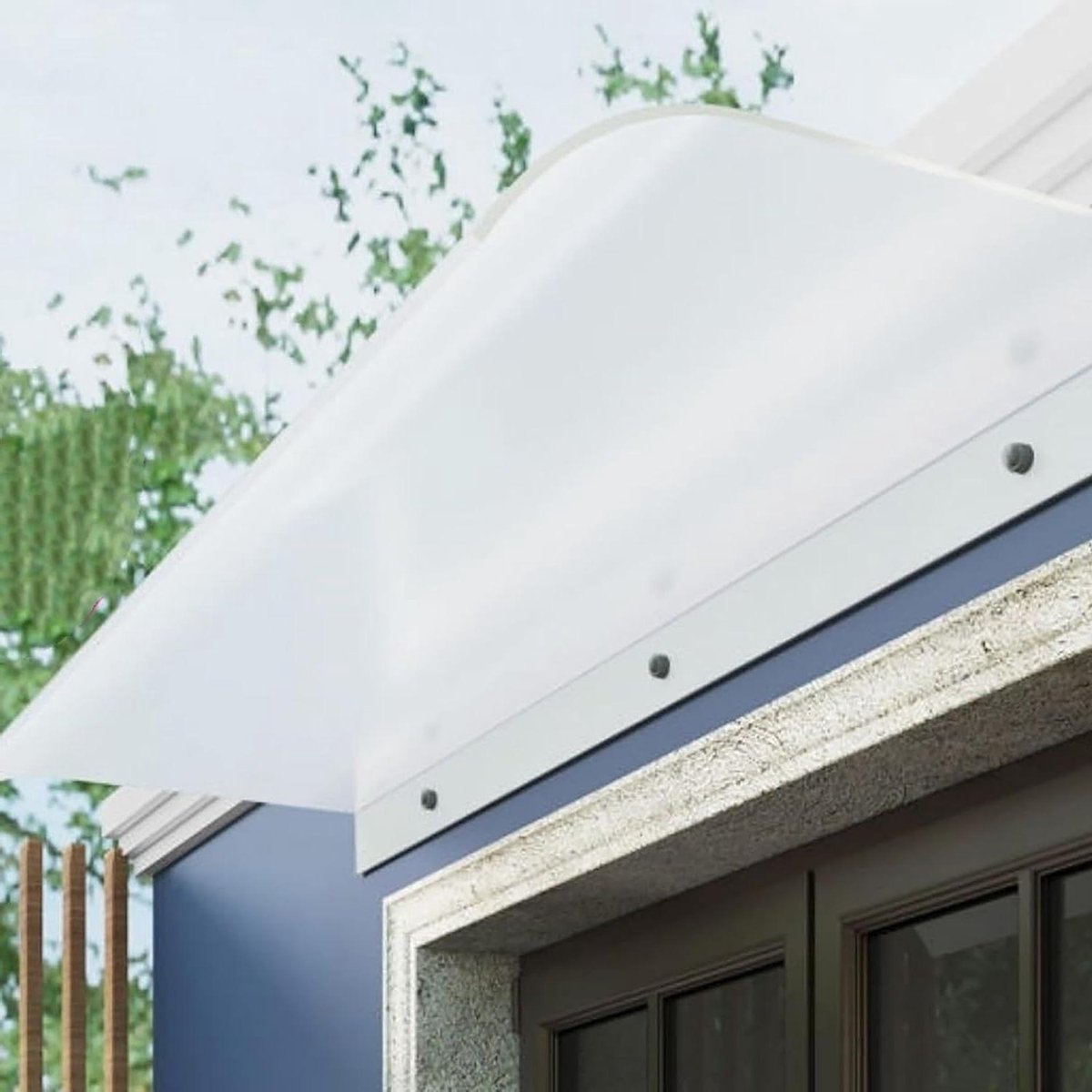 Transparante Luifel - Uitschuifbare Overkapping - Bescherming Buiten - UV-bestendig Polycarbonaat - 40x100cm - Transparant