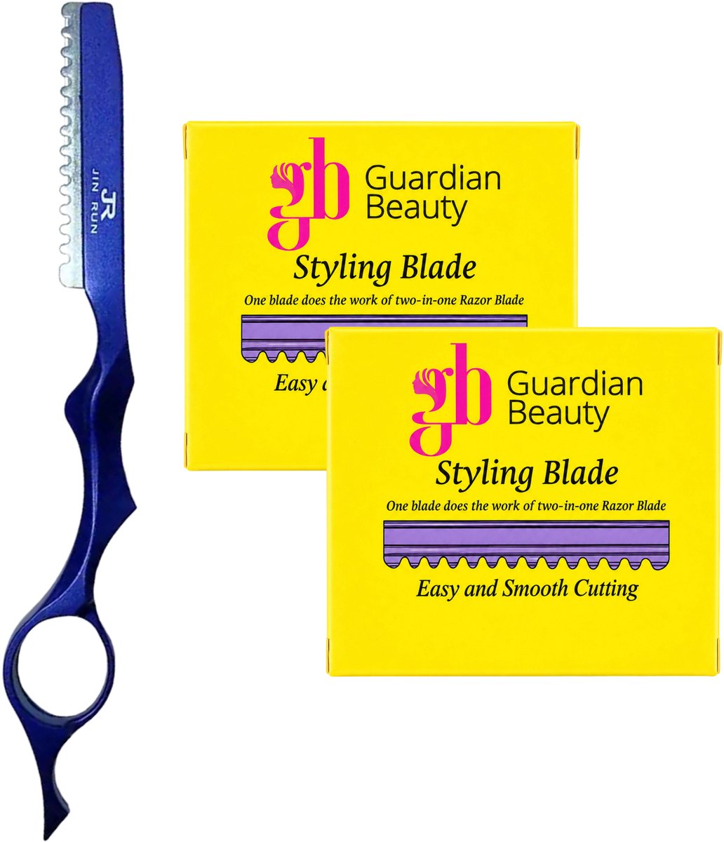 Guardian Beauty Feather Styling Scheermes - Inclusief 10 Premie Feather Mesjes + 10 Extra