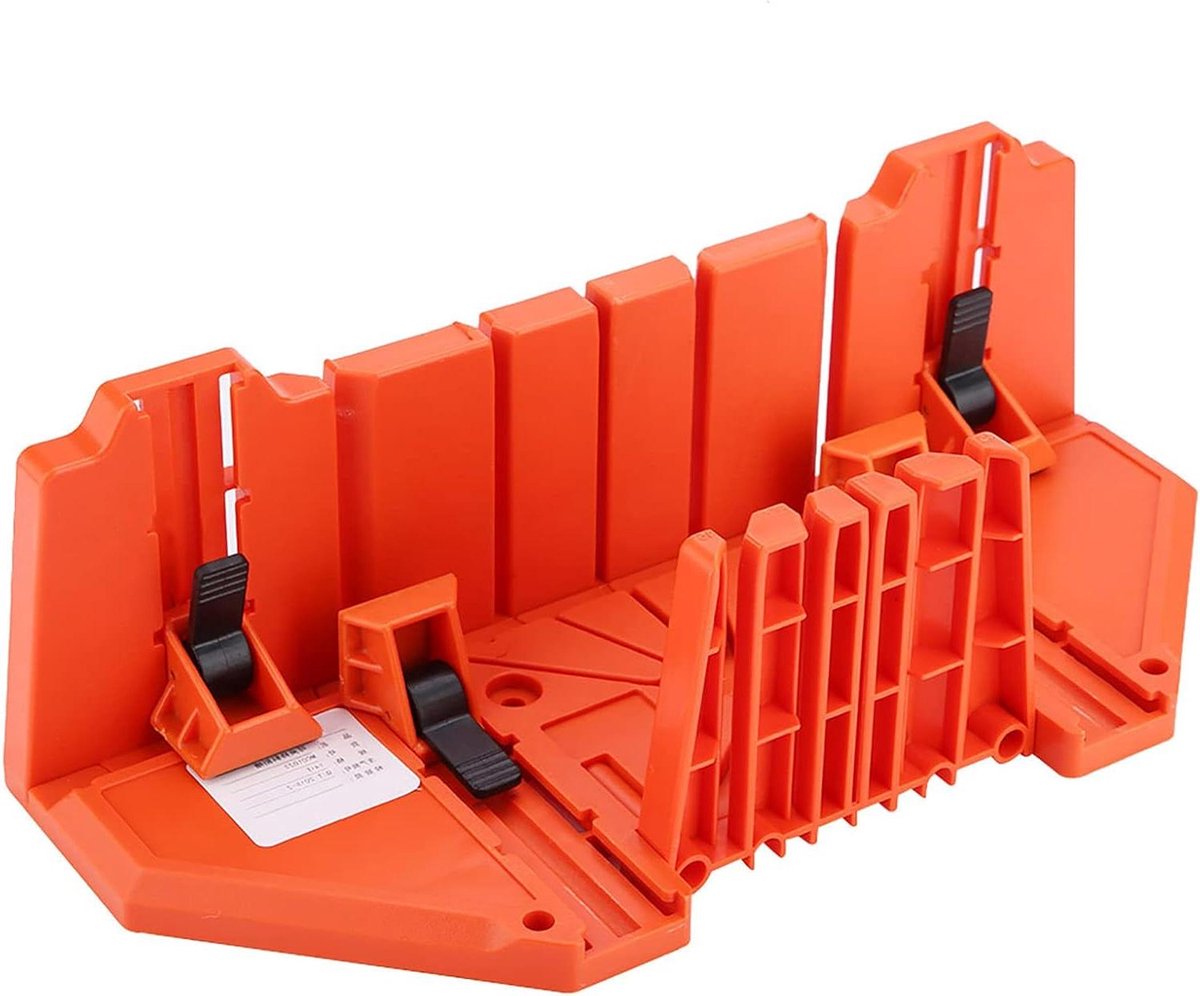 Zaag Hout - Verstekbak - Precisie Zagen - Vier Hoek Instellingen - 35 cm - Oranje