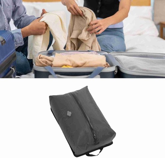 Vacuüm Opbergzakken - Ruimtebesparende Zakken - Reisbagage Organiseren - Met Draadloze Pomp - 60% Compressie - Grijs — afbeelding 3