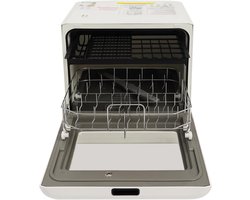 Mini Vaatwasser - Compact Apparaat - Snel Schoon Maken - Vier Programma's - 6.8 Liter - Wit