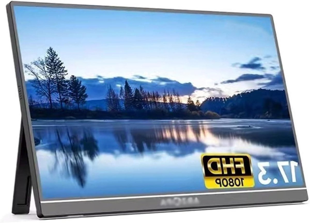 Draagbare Monitor - Extra Scherm - Productiviteit Verhogen - 173-inch IPS Paneel - 1920x1080 Resolutie - Zwart