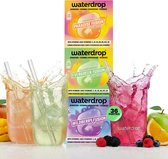 waterdrop® Collection Fruit Fusion - Poudre à Boire – 36 Cubes d'Eau pour Boire – Multivitamines avec Vitamine C – Arôme d'Eau sans Sucre, Faible en Calories & Vegan – Parfait pour Boire de l'Eau au Quotidien