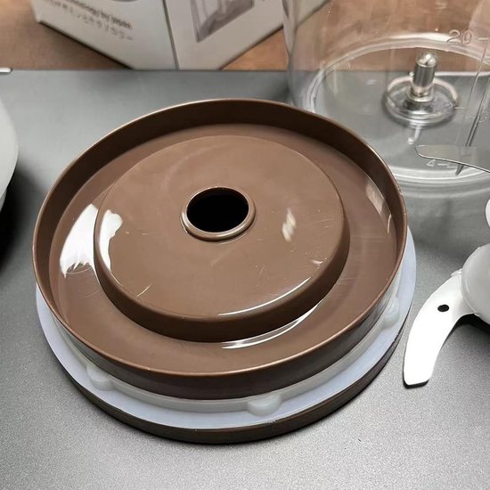 Keukenmachine Chopper - Mini Mixer - Maaltijden Bereiden - Vier Snijders - 700 ml Inhoud - Transparant — afbeelding 3