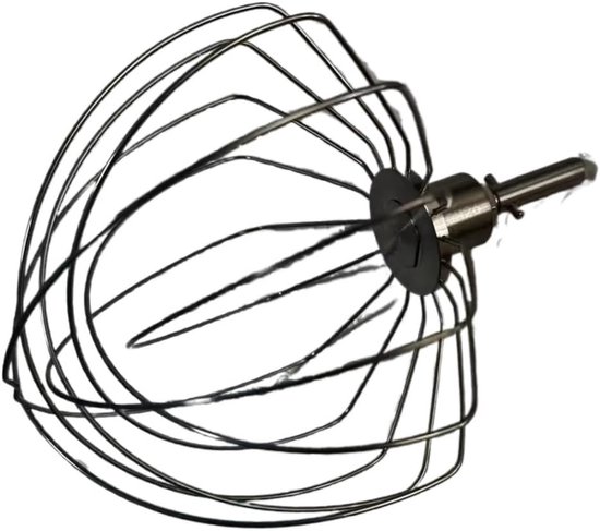 Mixer Accessoire - Eierklopper Opzetstuk - Beslag Maken - Gebogen Paddle Ontwerp - 10 x 10 x 10 cm — afbeelding 4