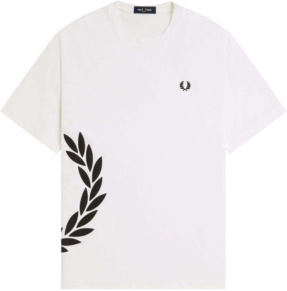 T-Shirt Fredperry Fp Textured Laurel Wreath - Fashion Wear - Volwassen