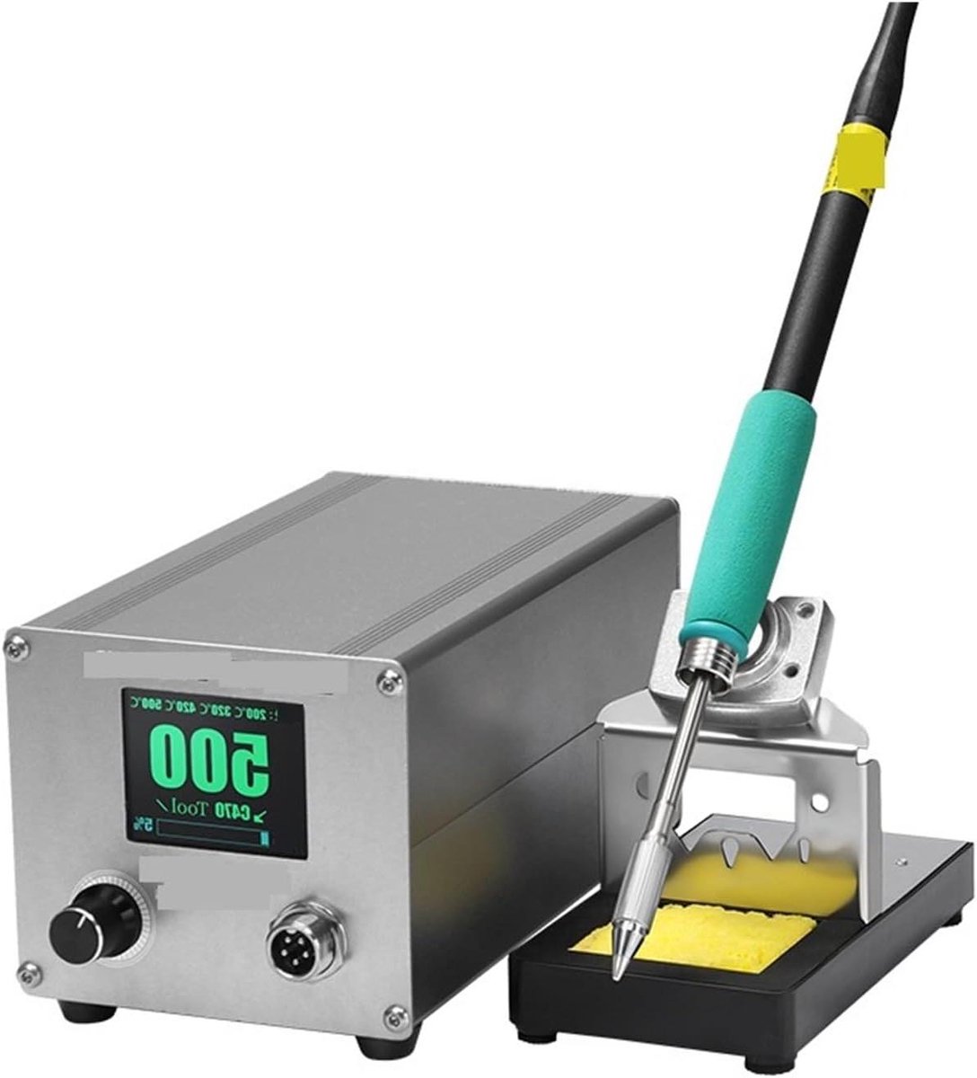 Soldeerstation - Soldeerapparaat - Batterijen Repareren - 500W Hoog Vermogen - 181 x 90 mm - Zwart