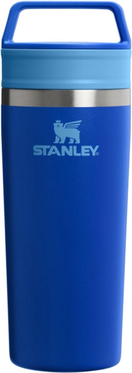 Stanley Café To Go Travel Mug 470 ml (Cobalt) – Lekvrije Thermosbeker met Drinkdeksel – RVS Geïsoleerde Koffiebeker – BPA-vrij