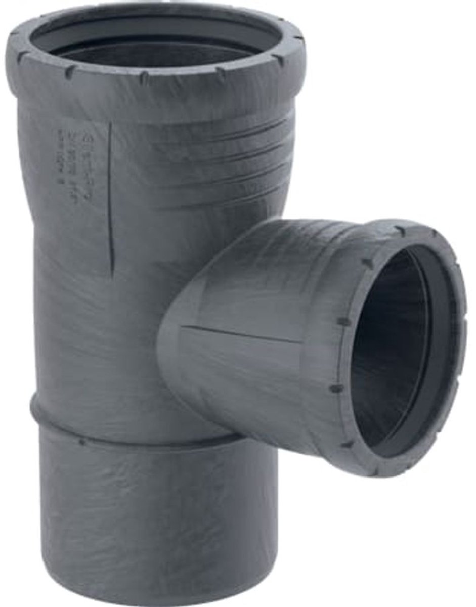 Geberit Silent-Pro aftakking 87,5°, DN 90 / 50, dø 90 mm, 393.448.14.1