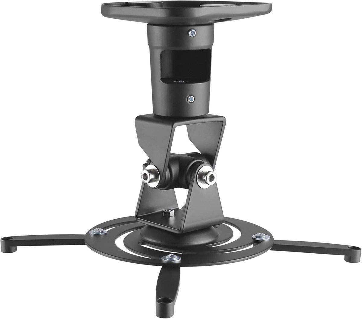 Projector Plafondsteun - Universele Beamerhouder - Thuisbioscoop Inrichten - Verstelbare Montagearmen - 54 x 19 cm - Zwart