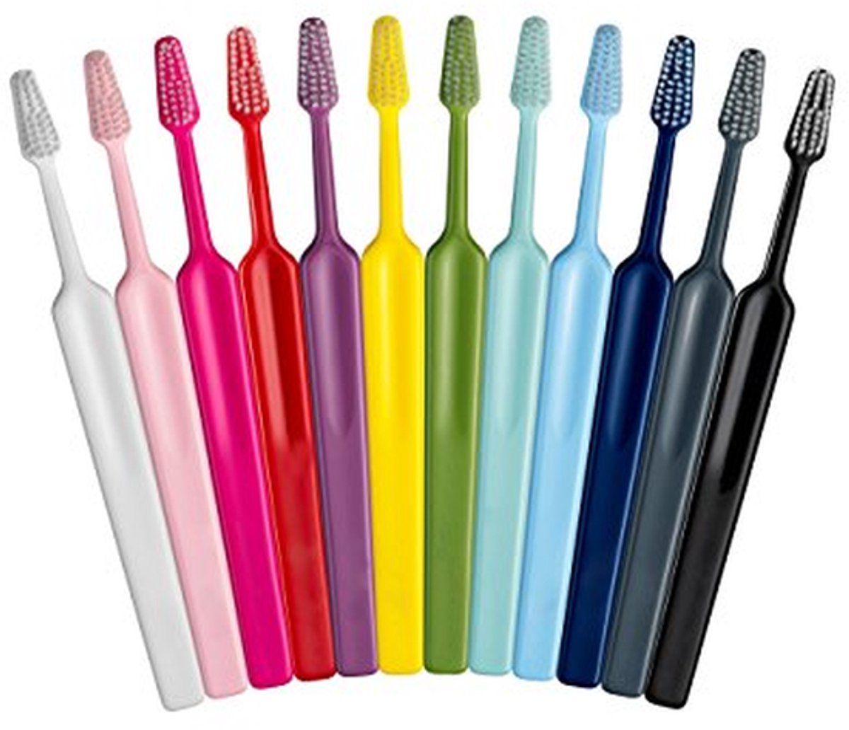 Tandenborstel Set - Kinder Tandenborstels - Dagelijkse Mondverzorging - Ergonomisch Handvat - 12 Stuks - Diverse Kleuren