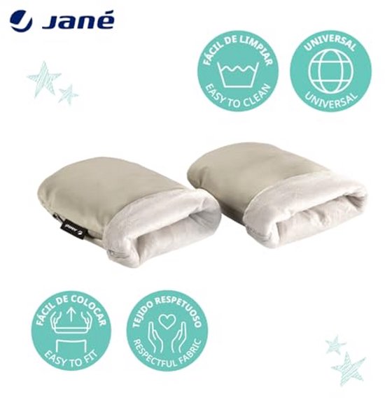 Wanten Kinderwagen - Buggy Wanten - Winterse Wandelingen - Fleece Binnenvoering - 28 x 17 x 7 cm - Beige — afbeelding 4